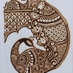 This intricate peacock motif is a perfect starting point for a bridal design or can be used as a standalone statement piece for a party. The details show the precision I aim for in my work.