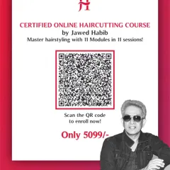 You can start your journey to becoming a certified hairstylist today. I have made my online haircutting course simple and affordable, with 11 modules in 11 sessions, so anyone can learn and start earning. Just scan the code to enroll.