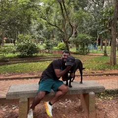 "Iss pyaar ko kya naam du?" A candid moment with Batman on a park bench. The bond is real.