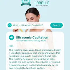 This is how we achieve a toned and sculpted body without surgery. Ultrasonic Cavitation uses high-frequency sound waves to break down fat cells, which are then naturally eliminated by your body.