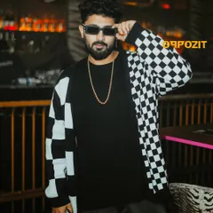 Rocking the checkered look before my set at Badmaash for their anniversary week. Style is part of the performance.