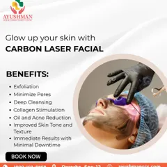 The Carbon Laser Facial offers numerous benefits, including exfoliation, minimized pores, deep cleansing, and collagen stimulation. It's an excellent choice for reducing oil and acne with immediate results and minimal downtime.