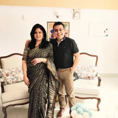 Hosting a get-together at home calls for an outfit that is both comfortable and elegant. This black cotton silk saree was the perfect choice for an evening filled with laughter and friends.