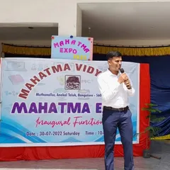 Speaking at the inaugural function of the Mahatma Expo. It was an honor to inspire these students and demonstrate what's possible with robotics.