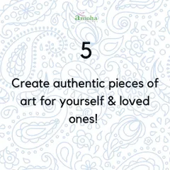Block printing is a calming and rewarding activity. It allows you to slow down, focus, and create authentic pieces of art for yourself or as heartfelt gifts for loved ones. I offer offline workshops for personal sessions and events, so get in touch to book a spot.