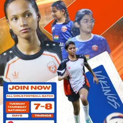 This is your official invite to join the movement. This graphic lays out all the details for our all girls football batch at Dombivli Gymkhana, showing some of our players who are already on their journey. If you're ready to play, we're ready for you.