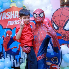 Creating a core memory for this young hero. Our character meet-and-greets give kids the chance to get up close with their idols, like Spider-Man, for an unforgettable photo opportunity.