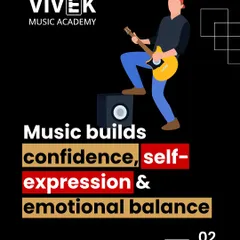 Mastering a piece of music or an instrument is a powerful confidence booster. Our classes are designed to encourage self expression and help students develop emotional balance through their musical journey.