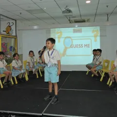 The "Guess Me" round of our Buzzathon competition challenges students to think critically and expand their vocabulary. We make language learning an interactive and exciting game.