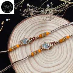 For the sibling duo that reminds you of Tom & Jerry. This playful rakhi captures the fun and 'nok-jhonk' of your childhood bond.