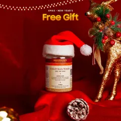 As a special Christmas and New Year's treat, every Sombre & Peaceful Party Combo comes with a free gift of our Cola & Soda Masala, complete with a festive Santa hat.