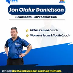 Introducing Jon Olafur Danielsson, a UEFA Licensed Coach with strong experience in youth and women's football, bringing structured European coaching methods to our teams.