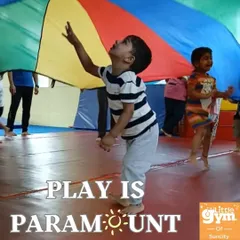 The pure wonder of childhood is on display during our parachute games. This activity is a camp favorite, perfect for developing teamwork and motor skills while being lost in a world of color and fun.