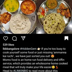It was so cool to be featured by LBB, Bangalore as a hidden gem. They loved our wholesome home-cooked meals and the story behind our family-run kitchen.