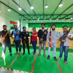 Another happy group after their first recreational shooting experience. We love seeing people discover a new hobby at our range.