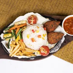 My Sizzler is the perfect dish to share with friends and family. It's loaded with all your favourites and served on a sizzling hot plate.