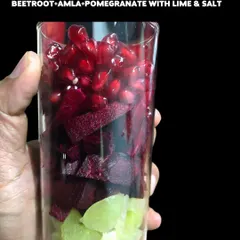 A simple, powerful snack: beetroot, amla, and pomegranate. This is part of the clean eating plan I used to lose fat and gain muscle.