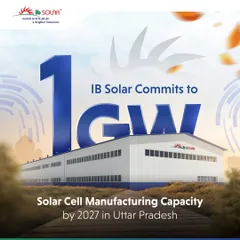 We have committed to establishing a 1 GW solar cell manufacturing capacity in Uttar Pradesh by 2027. This ambitious plan supports the government's ALMM mission to boost domestic production and reduce India's reliance on imports.