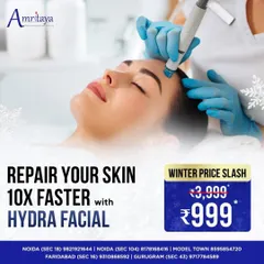 Get an instant boost of hydration and glow with my signature HydraFacial. This image shows the deep cleansing process that removes impurities and repairs your skin, making it perfect for a quick refresh before any event.