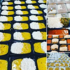 A collage of the wholesome meals we served to our community. We prepared and distributed thousands of nutritious dal and rice meals, doing our bit to ensure no one went hungry during the lockdown.