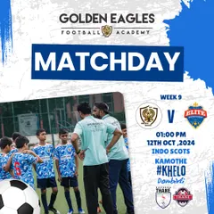 Matchday announcement! Our team is set to play against Elite in Week 9 of the Thane Youth League. Come and support our boys.