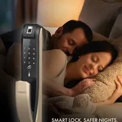 A good night's sleep comes from knowing your family is safe. Our biometric smart locks are built for modern homes, offering seamless access and powerful protection so you can rest easy.