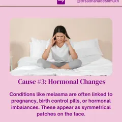 Hormonal changes are a major trigger for pigmentation. Conditions like melasma are often linked to pregnancy or birth control pills and typically appear as symmetrical patches on the face.
