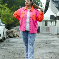 My look for Day 2 of the Aditya Gadhvi concert. This full-length shot captures the modern, vibrant energy I bring to contemporary music events.
