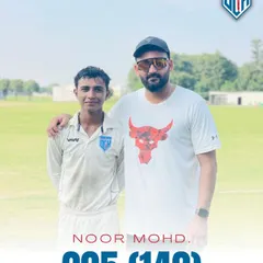 Another double hundred for a DCH champ. So proud of Noor Mohammad for his brilliant 205 runs. This is his third double ton in 2024, showing amazing consistency.