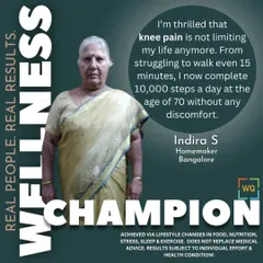It is never too late to reclaim your health. At 70, Indira went from being unable to walk for 15 minutes due to severe knee pain to completing 10,000 steps daily. Her story proves that with the right guidance, transformation is possible at any age.