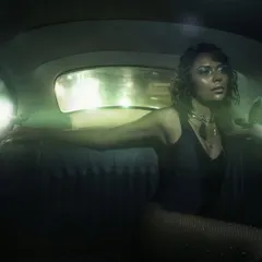 Another frame from the Twisted Heads editorial, using light trails to create a feeling of movement and speed. This technique turns a night drive into a dynamic fashion moment.