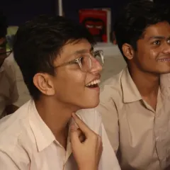 The look of pure wonder and engagement on the faces of these boys during a storytelling session. For many, it's a new experience, an invitation into a world of imagination where they can feel seen, connected, and joyful.