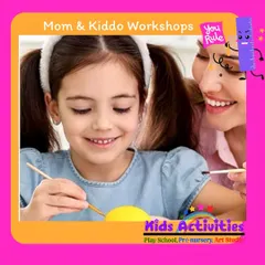 My Mom & Kiddo workshops are all about quality time and shared creativity. In these one-on-one sessions, you can choose from many themes, and I provide all the materials for a fun and memorable art experience.