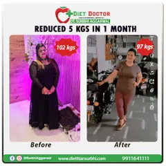 Witness a remarkable 5 kg reduction in just one month. This transformation was achieved by focusing on a balanced diet plan that kickstarted metabolism and fat loss from the very beginning.