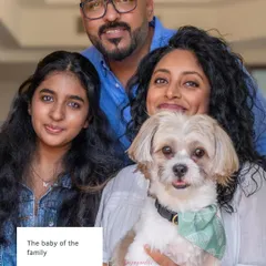 A perfect family portrait with Milo, the baby of the family, right in the center. Everyone’s unique personality shines through in this beautiful outdoor shot.