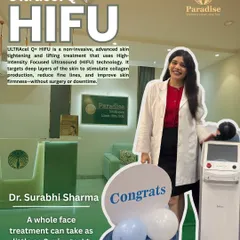 I'm proud to offer the ULTRAcel Q+ HIFU, an advanced skin-tightening treatment that can treat the whole face in as little as 8 minutes. It works deep within the skin to sculpt, smooth, and firm without surgery.