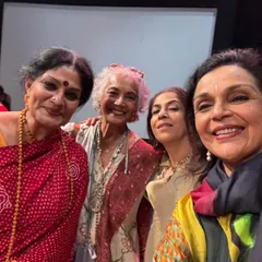A selfie moment with my dear friends and fellow artists after the session honouring Kumudini Lakhia. These are the moments that build our community.