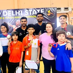 This is what hard work looks like. Our young warriors from the Combat MMA Club are showing off their medals after the Delhi State MMA Championship. We don't just teach them to fight; we teach them how to win with pride.