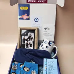 A closer look at our popular Rakhi hamper for brothers, available for under 999. It’s a perfect mix of practical gifts, fun items, and personal touches that he will actually use and love.