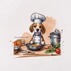 My beagle, Joey, is my biggest muse! I create fun and whimsical custom pet portraits that capture the unique personality of your furry family members. If your pet has a quirky side, I would absolutely love to illustrate it.