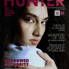 Landing a magazine cover is a team effort. This cover for Hunter Magazine shows my approach to creating powerful, direct, and memorable fashion portraits that define a publication's entire issue.