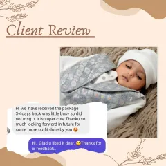 "It is super cute. Thanku so much." I love hearing that you're happy with your order. It's wonderful to know you're looking forward to getting more outfits from me in the future.