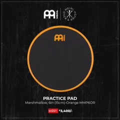 This Meinl Marshmallow 6-inch practice pad is perfect for drummers to hone their skills quietly. It's one of the many quality accessories you'll find in our store.