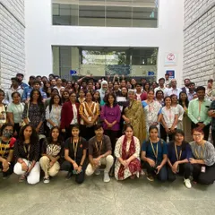 A group photograph with the students and faculty of REVA University. The energy and enthusiasm of so many young minds is truly inspiring and gives me great hope for the future of architecture.