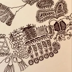 Even a trip to the hospital can be a chance to create. I always carry my art pad and pens with me. Sketching in a corner helped me find my own circle of happiness, even in an uncomfortable place.