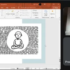 A screenshot from our online Pranayama Teacher Training, showing a presentation on the theory and practice of breathwork.