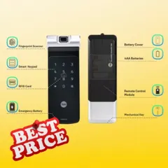 This Yale YDR 50 GA smart lock is a perfect example of multi-layered security. We ensure our installations provide you with flexible access options, including a biometric fingerprint scanner, a smart keypad for PIN codes, RFID card access, and a mechanical key for emergency backup.