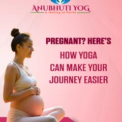 This is how we make your pregnancy journey easier. A moment of calm and connection, as an expecting mother practices a seated meditation pose to connect with her baby and find inner peace.
