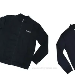 A sleek, black full-sleeve jacket with a simple white logo for our client, Riseup. This is a great option for corporate outerwear or team uniforms.