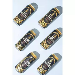 A fun, graphic flat lay using hard light to create strong, repeating shadows with these beer cans. This kind of bold, patterned shot is perfect for making a brand stand out on social media feeds.